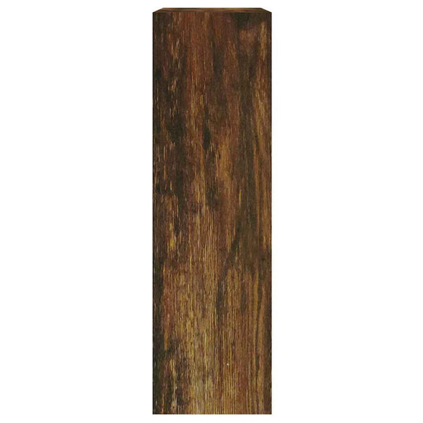 vidaXL Shoe Cabinet Smoked Oak 63x24x81 cm Engineered Wood
