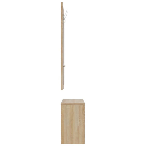 vidaXL 3-in-1 Shoe Cabinet Set Sonoma Oak Engineered Wood