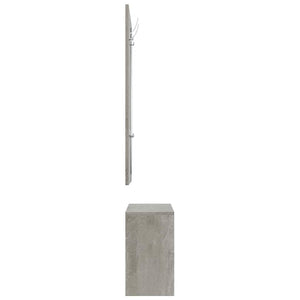 vidaXL 3-Piece Hallway Furniture Set Concrete Grey Engineered Wood