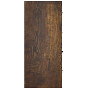 vidaXL Chest of Drawers with 4 Drawers 60x30.5x71 cm Smoked Oak