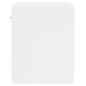vidaXL Nightstands 2 pcs. with drawer High Gloss White