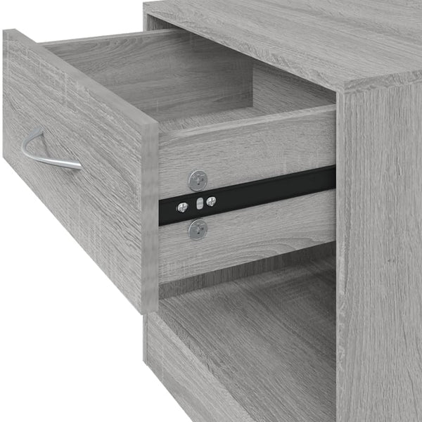 vidaXL Nightstands 2 pcs. with Drawer Grey Sonoma