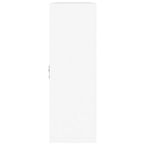 vidaXL Wall Shelf with 8 Compartments High Gloss White
