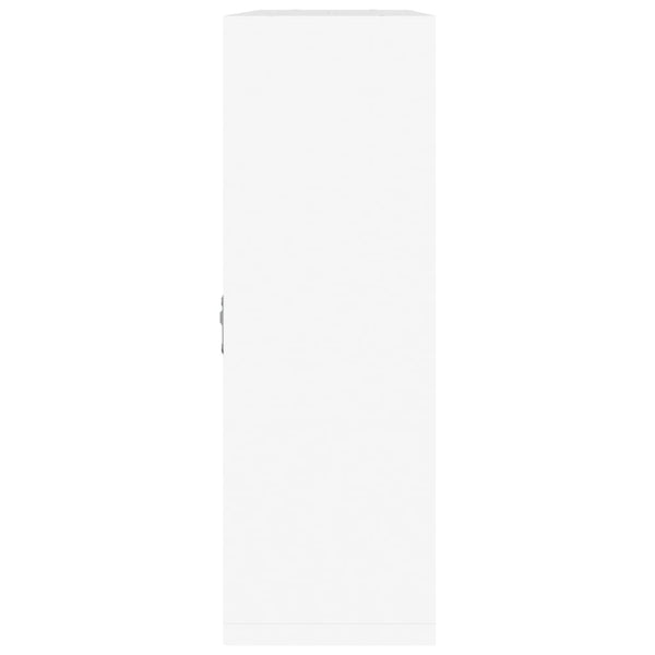 vidaXL Wall Shelf with 8 Compartments High Gloss White