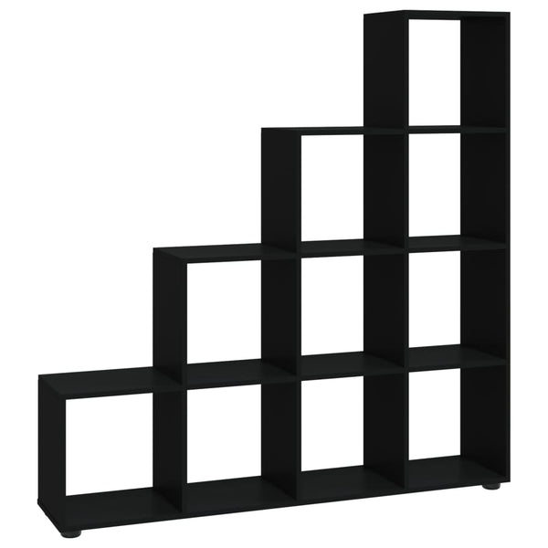 vidaXL Staircase Rack Black 142 cm Engineered Wood