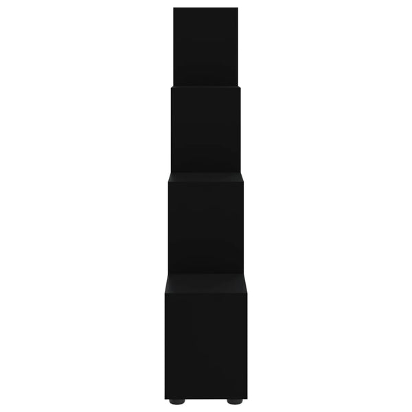 vidaXL Staircase Rack Black 142 cm Engineered Wood
