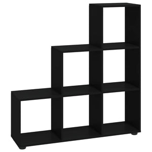 vidaXL Staircase Rack Black 107 cm Engineered Wood