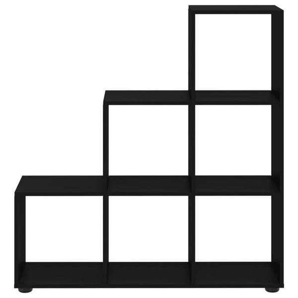 vidaXL Staircase Rack Black 107 cm Engineered Wood