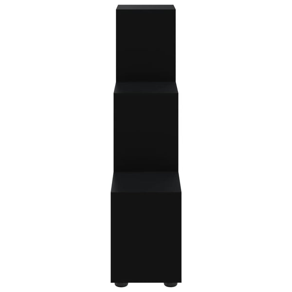 vidaXL Staircase Rack Black 107 cm Engineered Wood