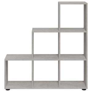 vidaXL Stair Shelf Concrete Grey 107 cm Engineered Wood