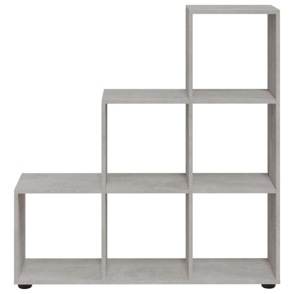 vidaXL Stair Shelf Concrete Grey 107 cm Engineered Wood