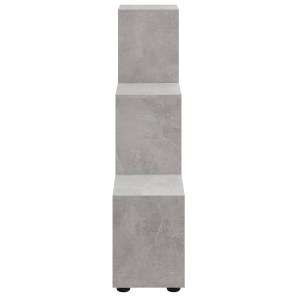 vidaXL Stair Shelf Concrete Grey 107 cm Engineered Wood