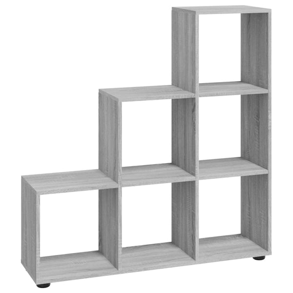 vidaXL Sonoma Grey Staircase Shelf 107 cm Engineered Wood