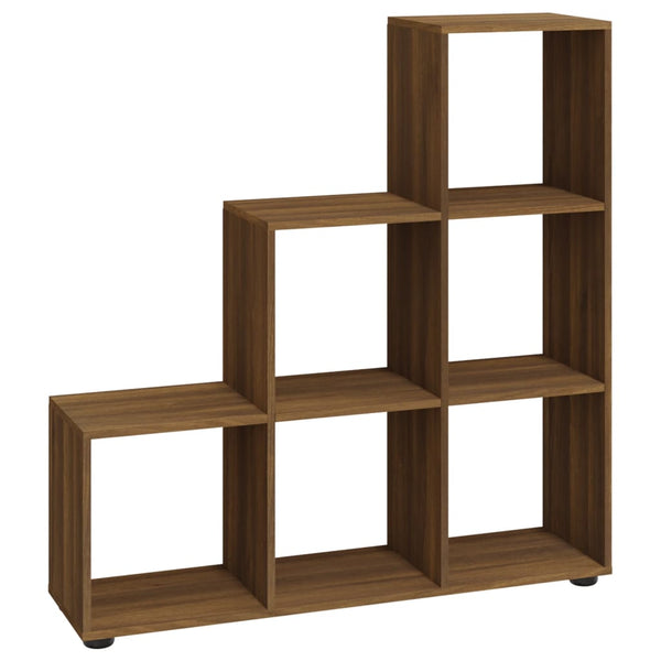 vidaXL Staircase Shelf Brown Oak Look 107 cm Engineered Wood