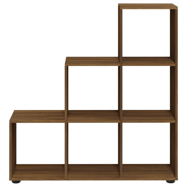 vidaXL Staircase Shelf Brown Oak Look 107 cm Engineered Wood