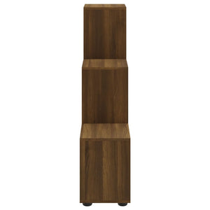 vidaXL Staircase Shelf Brown Oak Look 107 cm Engineered Wood