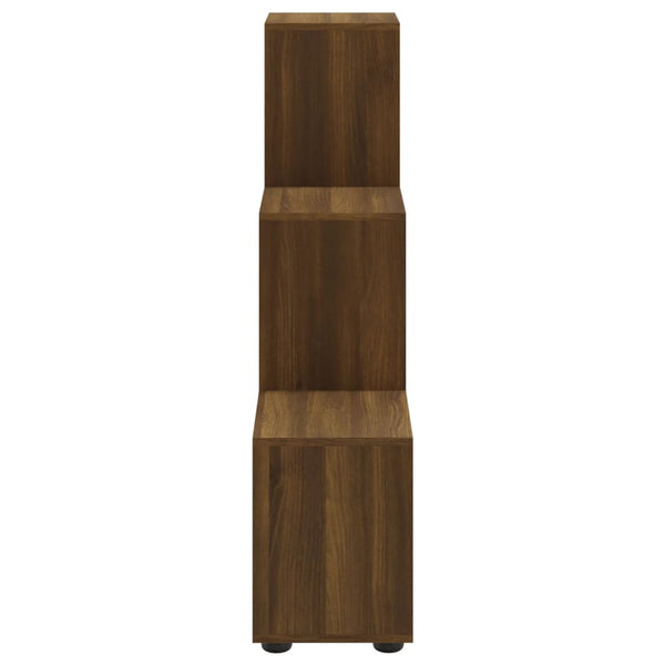vidaXL Staircase Shelf Brown Oak Look 107 cm Engineered Wood