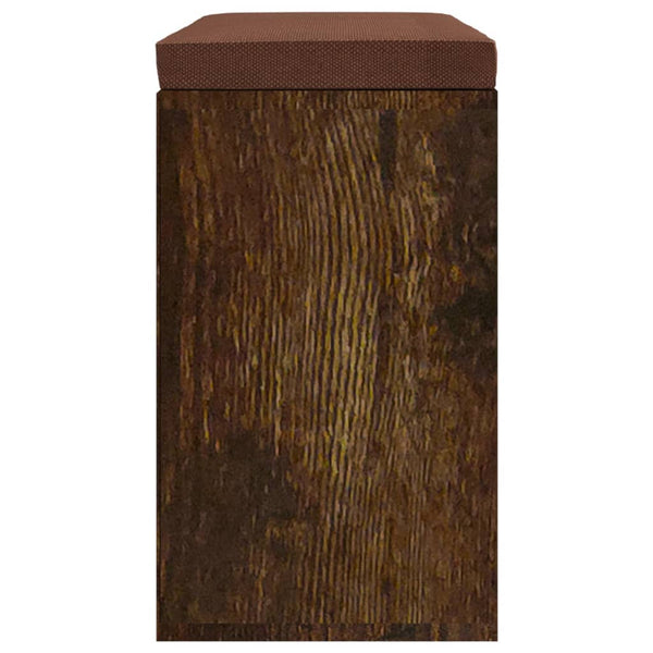 vidaXL Shoe Cabinet Smoked Oak 103x30x48 cm Engineered Wood