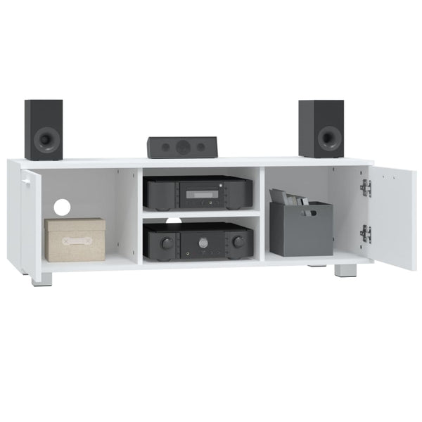 vidaXL TV Cabinet White 120x40.5x35 cm Engineered Wood