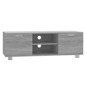 vidaXL TV Cabinet Sonoma Grey 120x40.5x35 cm Engineered Wood