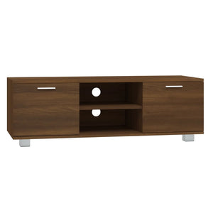 vidaXL TV Cabinet Brown Oak-Effect 120x40.5x35 cm Engineered Wood