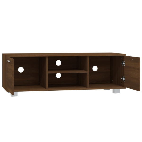 vidaXL TV Cabinet Brown Oak-Effect 120x40.5x35 cm Engineered Wood