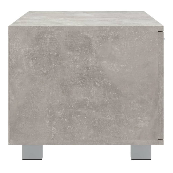 vidaXL TV Cabinet Concrete Gray 140x40.5x35 cm Engineered Wood