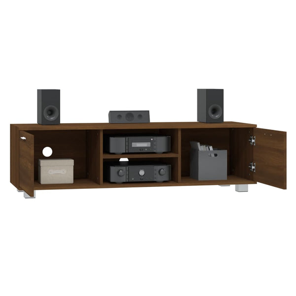 vidaXL TV Cabinet Brown Oak Look 140x40.5x35 cm Engineered Wood