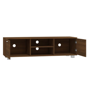 vidaXL TV Cabinet Brown Oak Look 140x40.5x35 cm Engineered Wood
