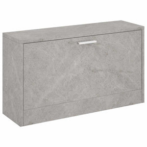vidaXL Shoe Storage Bench Concrete Grey 80x24x45 cm Engineered Wood