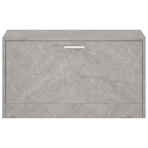 vidaXL Shoe Storage Bench Concrete Grey 80x24x45 cm Engineered Wood