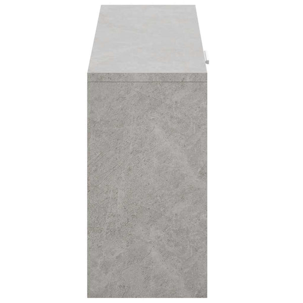 vidaXL Shoe Storage Bench Concrete Grey 80x24x45 cm Engineered Wood
