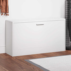 vidaXL Shoe Cabinet High Gloss White 80 x 24 x 45 cm Engineered Wood