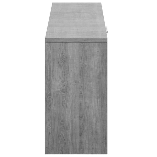 vidaXL Shoe Bench Grey Sonoma 80x24x45 cm Engineered Wood