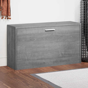 vidaXL Shoe Bench Grey Sonoma 80x24x45 cm Engineered Wood