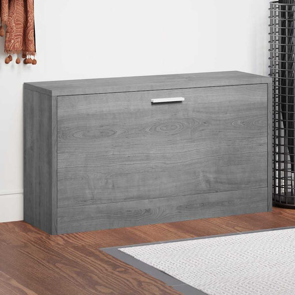 vidaXL Shoe Bench Grey Sonoma 80x24x45 cm Engineered Wood