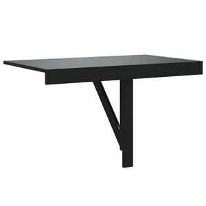 vidaXL Wall-Mounted Drop-Leaf Table Black 100x60x56 cm Engineered Wood