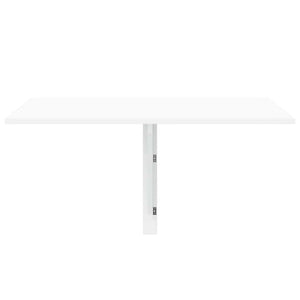 vidaXL Wall-Mounted Drop-Leaf Table High Gloss White 100x60x56 cm Engineered Wood