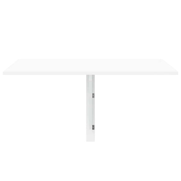 vidaXL Wall-Mounted Drop-Leaf Table High Gloss White 100x60x56 cm Engineered Wood