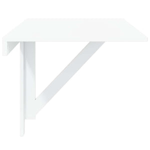 vidaXL Wall-Mounted Drop-Leaf Table High Gloss White 100x60x56 cm Engineered Wood