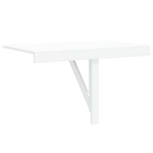 vidaXL Wall-Mounted Drop-Leaf Table High Gloss White 100x60x56 cm Engineered Wood