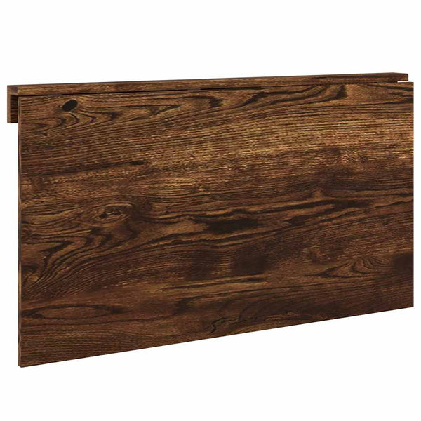 vidaXL Wall-Mounted Drop-Leaf Table Smoked Oak 100x60x56 cm Engineered Wood