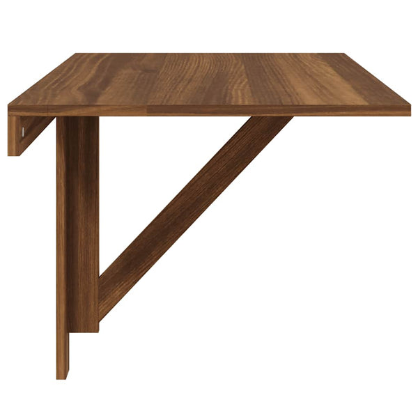 vidaXL Wall-mounted Foldable Table Brown Oak Look 100x60x56 cm Engineered Wood