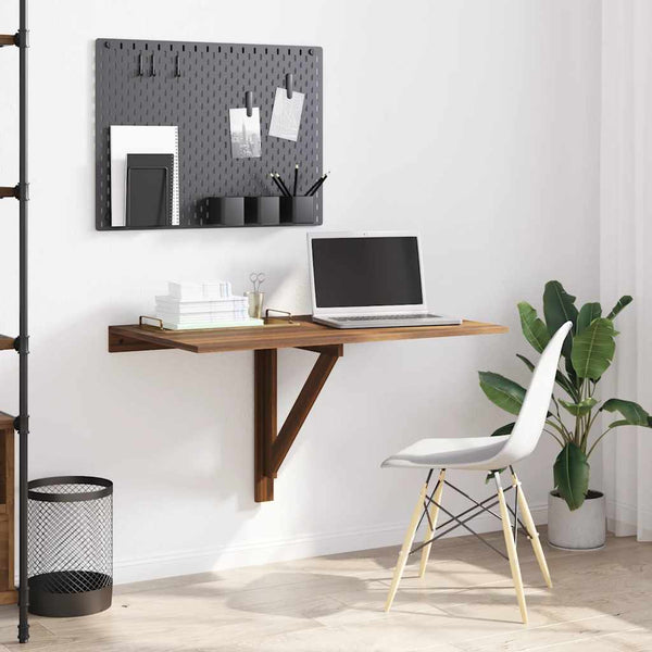 vidaXL Wall-mounted Foldable Table Brown Oak Look 100x60x56 cm Engineered Wood