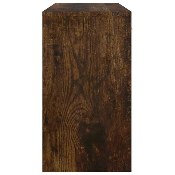 vidaXL Desk with Storage Smoked Oak 100x40x73 cm