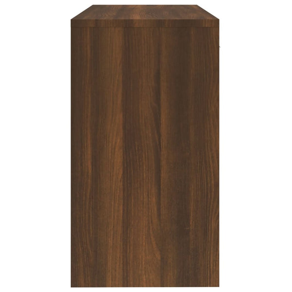vidaXL Desk with Storage Brown Oak Look 100x40x73 cm