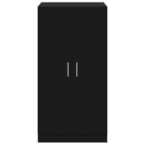 vidaXL Shoe Cabinet Black 55x35x108 cm Engineered Wood