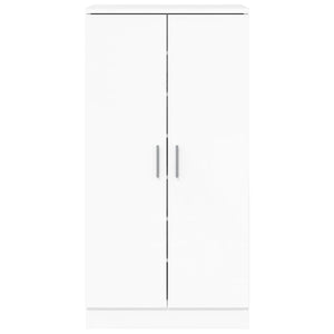 vidaXL Shoe Cabinet High Gloss White 55x35x108 cm Engineered Wood