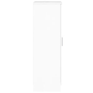 vidaXL Shoe Cabinet High Gloss White 55x35x108 cm Engineered Wood