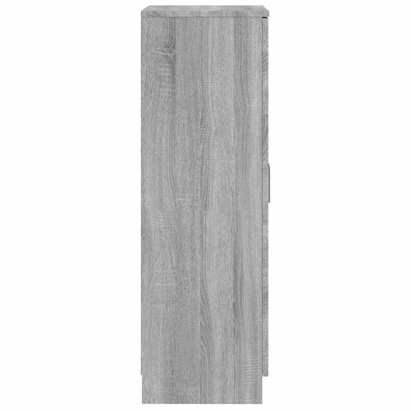 vidaXL Shoe Cabinet Sonoma Grey 55x35x108 cm Engineered Wood